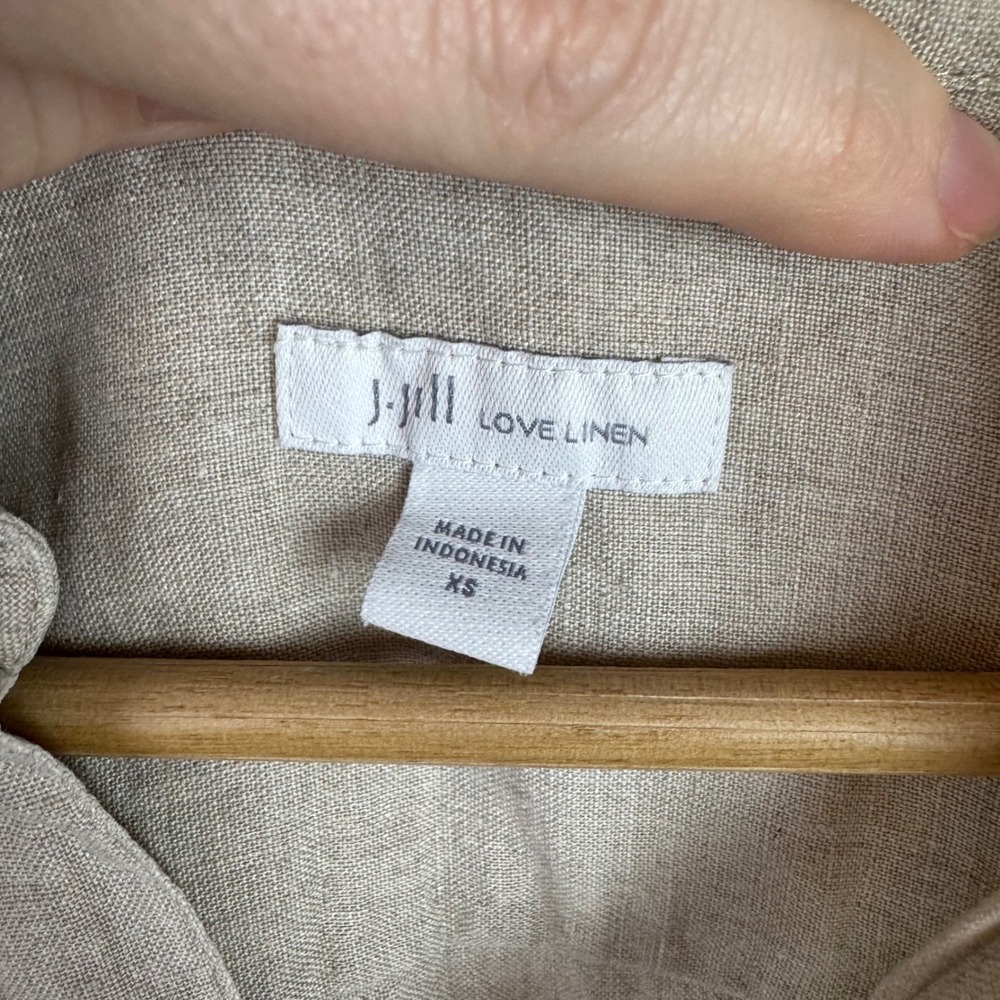 J. Jill Beige Linen Tunic Top - Picture 5 of 9